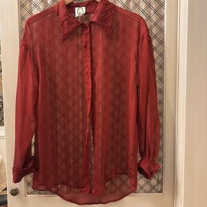 EF vintage 1990 sheer blouse. Size P.